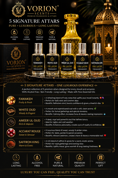 5 Signature Attar Deal Fragrances (12ML Each)